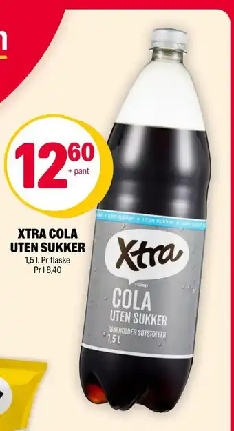 Coop Extra Xtra cola uten sukker tilbud