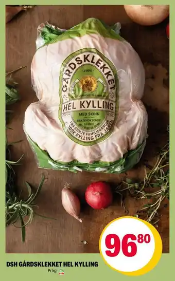 Coop Extra Dsh gårdsklekket hel kylling tilbud