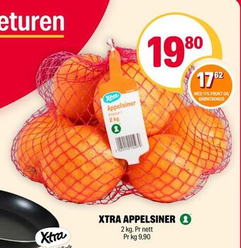 Coop Extra Xtra appelsiner tilbud