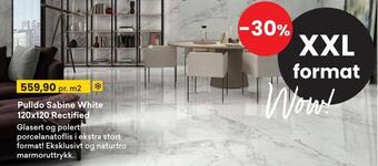 Right Price Tiles Pulido sabine white 120x120 rectified tilbud