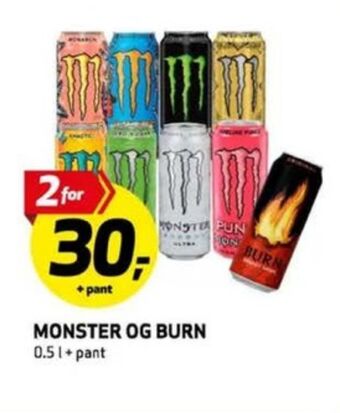 Bunnpris Monster energy energidrikk tilbud
