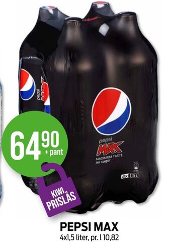 Kiwi Pepsi max brus tilbud