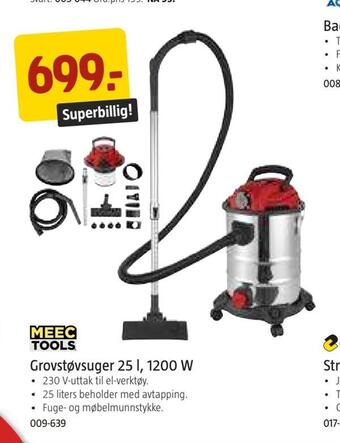 Jula Grovstøvsuger 25 l, 1200 w tilbud