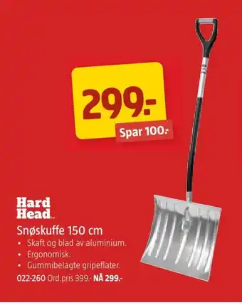 Jula Snøskuffe 150 cm tilbud