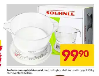 Rusta Soehnle analog kjøkkenvekt tilbud