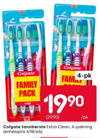 Rusta Colgate tannbørste tilbud