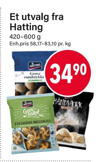 Nærbutikken Et utvalg fra hatting tilbud