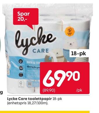 Lycke care toalettpapir