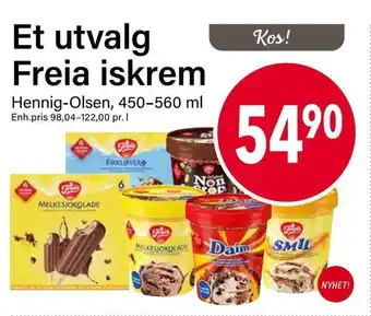 Nærbutikken Et utvalg freia iskrem tilbud