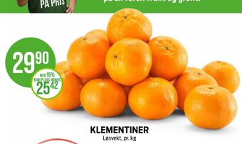 Kiwi Klementiner tilbud