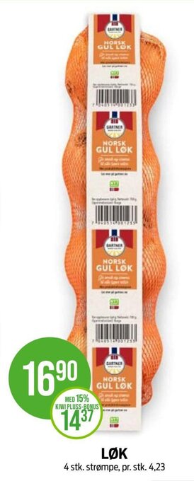 Kiwi Løk tilbud