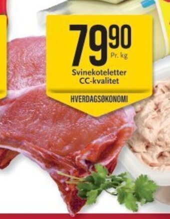 CC Mat Svinekoteletter CC-Kvalitet tilbud