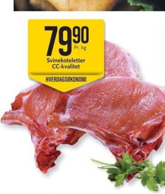 CC Mat Svinekoteletter CC-Kvalitet tilbud