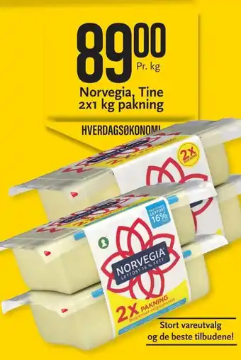 CC Mat Norvegia, Tine 2x1kg Pakning tilbud