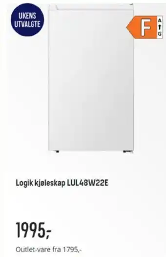 Elkjøp Logik Kjøleskap LUL48W22E tilbud
