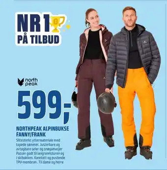 Coop Obs Northpeak alpinbukse fanny/frank tilbud
