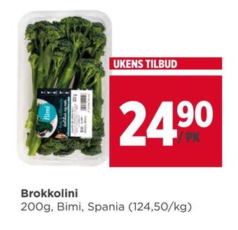 Meny Brokkolini tilbud