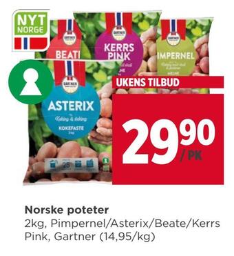 Meny Norske poteter tilbud