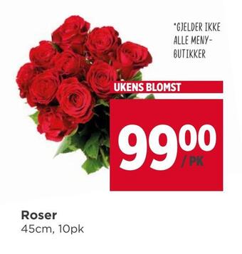 Meny Roser tilbud