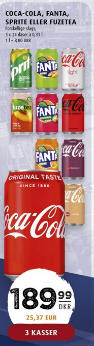 Scandinavian Park Coca-Cola, Fanta, Sprite Eller Fuzetea tilbud
