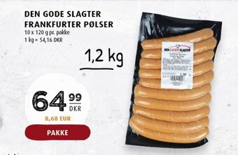 Scandinavian Park Den Gode Slagter Frankfurter Pølser tilbud