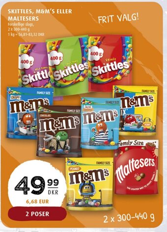 Scandinavian Park Skittles, M&M's Eller Maltesers tilbud