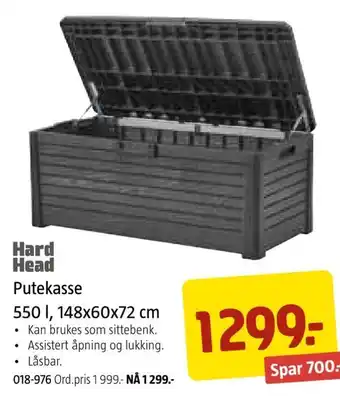 Jula Putekasse 550 l, 148x60x72 cm tilbud