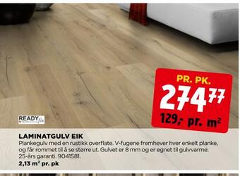 jem & fix Laminatgulv eik tilbud