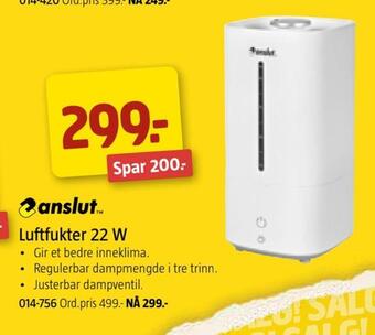 Jula Luftfukter 22 w tilbud
