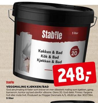 jem & fix Veggmaling kjøkken/bad tilbud
