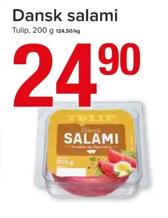 Spar Dansk salami tilbud