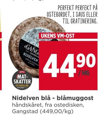Meny Nidelven blå - blåmuggost tilbud