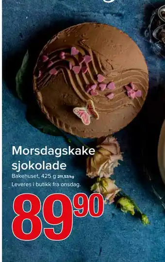 Spar Morsdagskake sjokolade tilbud