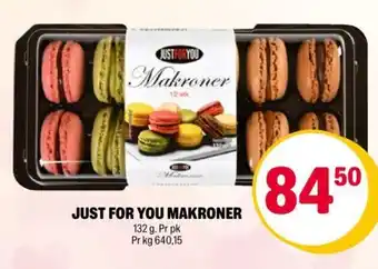 Coop Extra Just for You Makroner tilbud