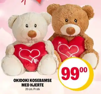 Coop Extra Okidoki Kosebamse Med Hjerte tilbud