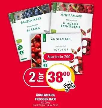Coop Extra Änglamark Frossen Bær tilbud