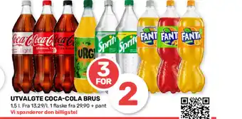 Matkroken Utvalgte Coca-Cola Brus tilbud