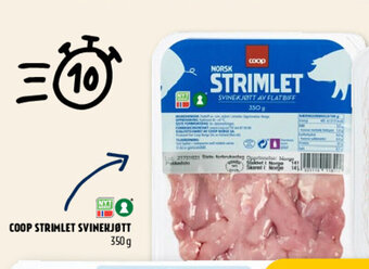 Coop Prix Coop Strimlet Svinekjott tilbud