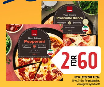 Coop Prix Utvalgte Coop Pizza tilbud