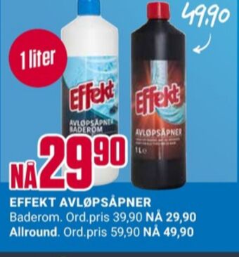 Europris Effekt avløpsåpner tilbud