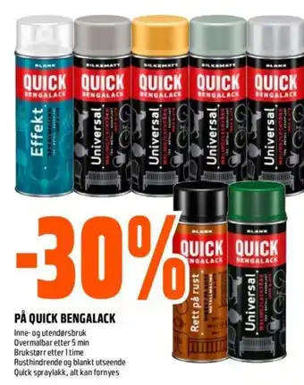 Obs Bygg Pa Quick Bengalack tilbud