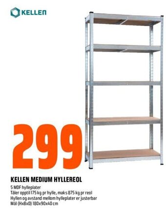 Obs Bygg Kellen Medium Hyllereol tilbud
