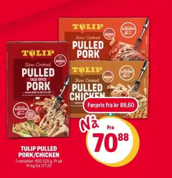 Coop Extra Tulip Pulled Pork/Chicken tilbud
