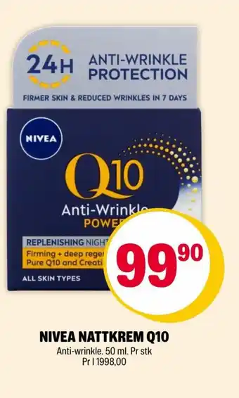 Coop Extra Nivea Natkrem Q10 tilbud