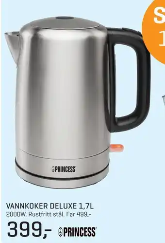 Jernia Vannkoker deluxe 1,7l tilbud