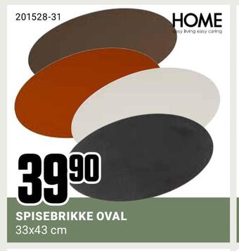 Europris Spisebrikke oval tilbud