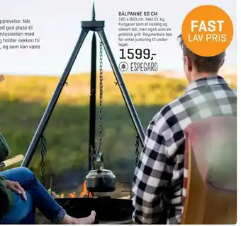 Jernia Bålpanne 60 cm tilbud