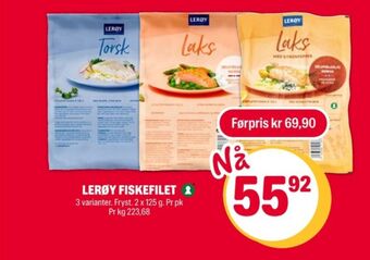 Coop Extra Lerøy torskefilet tilbud