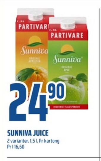 Coop Obs Sunniva juice tilbud