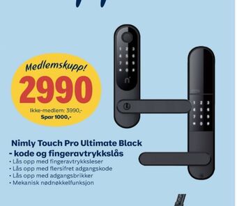 Coop Obs Nimly kodelås tilbud